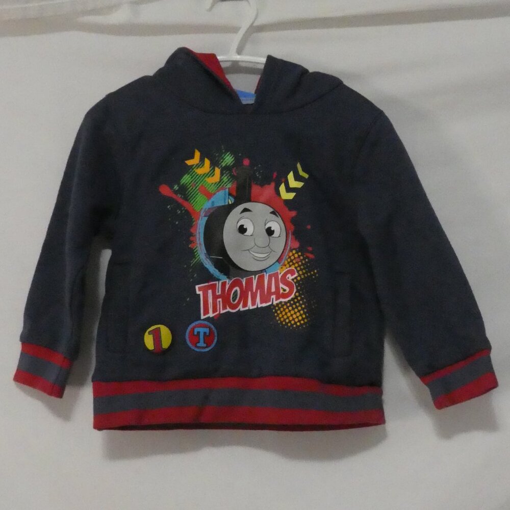 THOMAS & FRIENDS 2013 12-18 months Pullover Thomas Hoodie Hooded Sweatshirt
